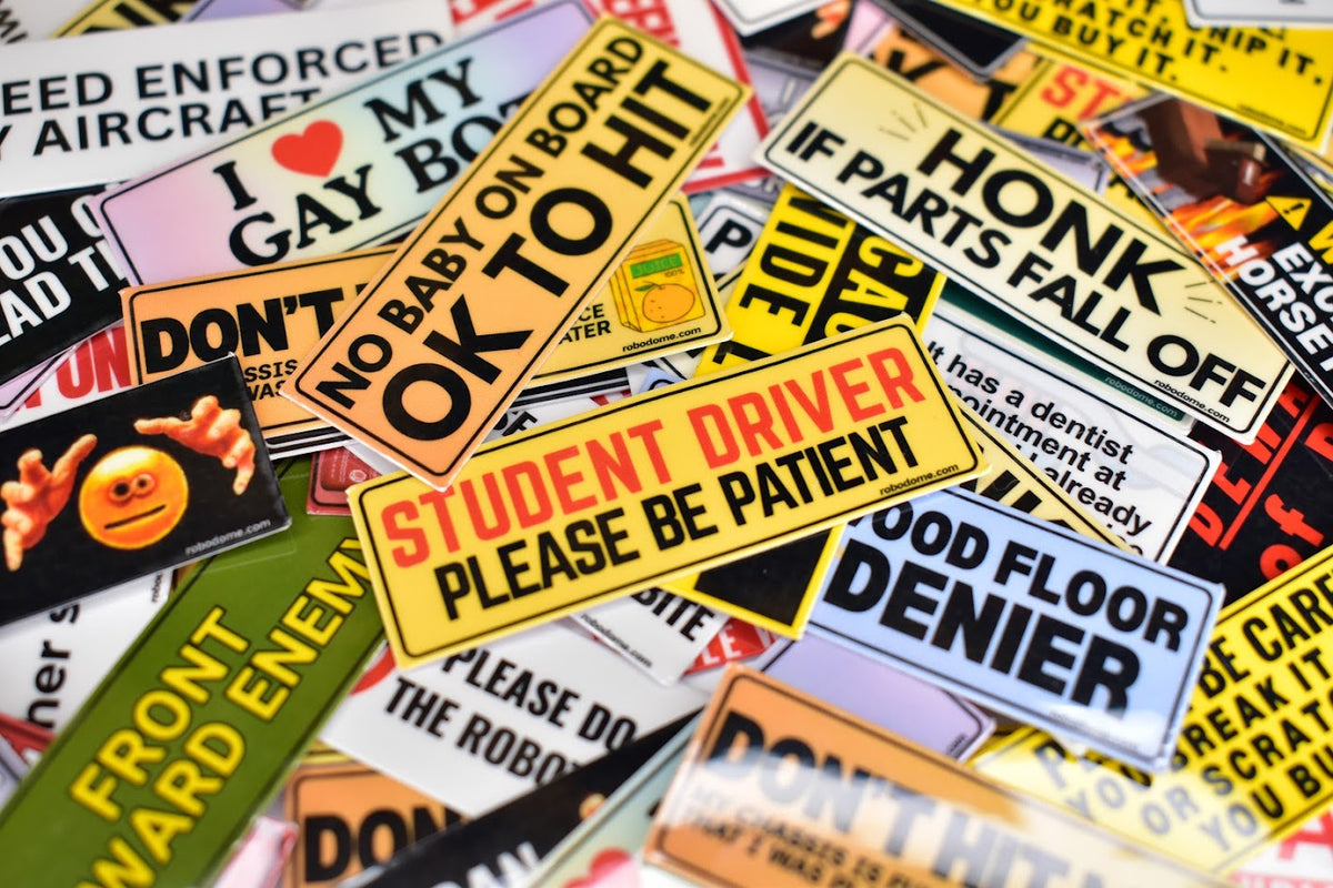 fih. – Mini Bumper Sticker (x3)