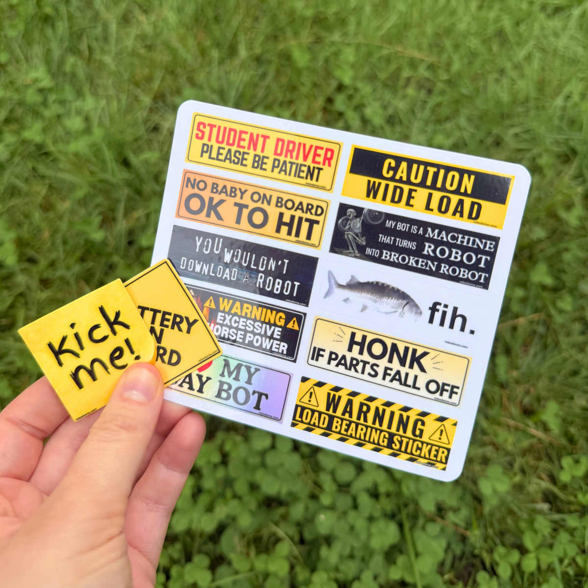Mini Bumper Sticker Sheet (12 Stickers) - 2026 Favorites