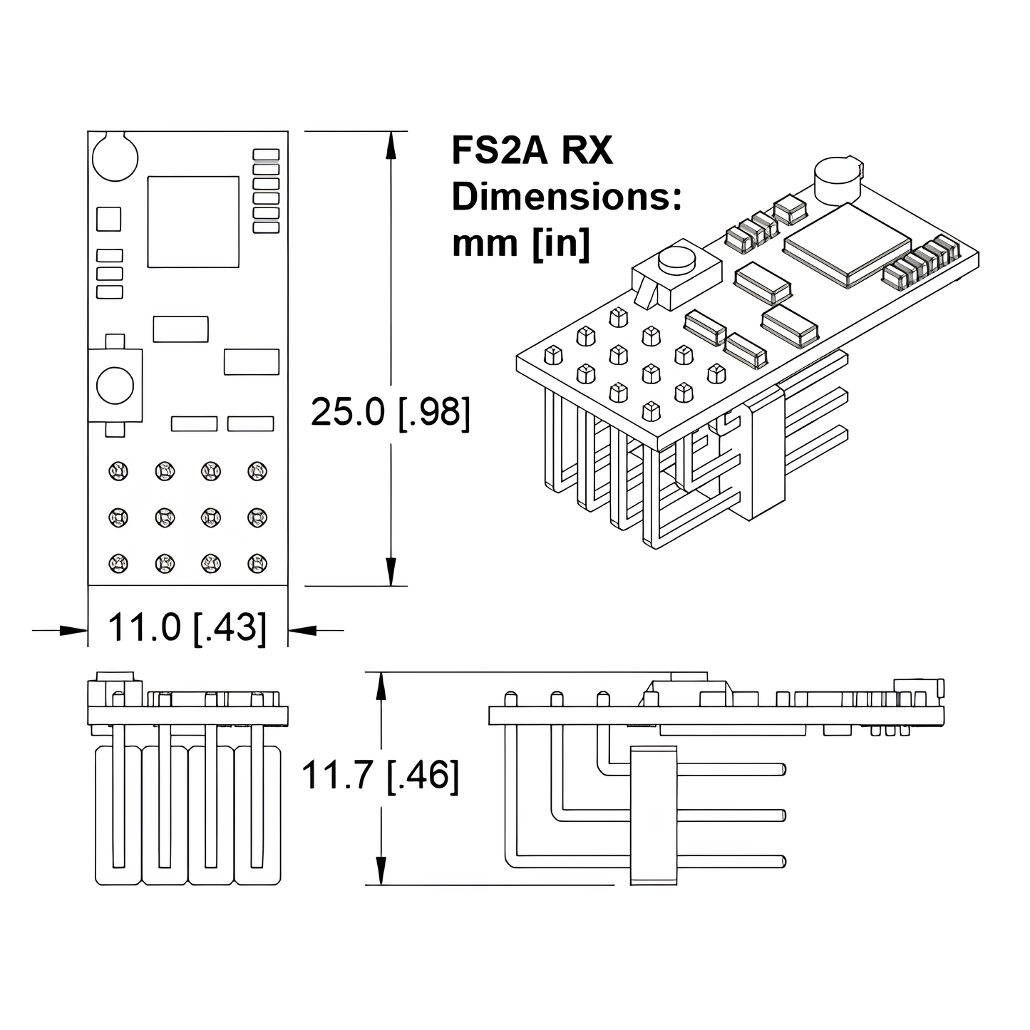 Flysky FS2A-4CH Receiver