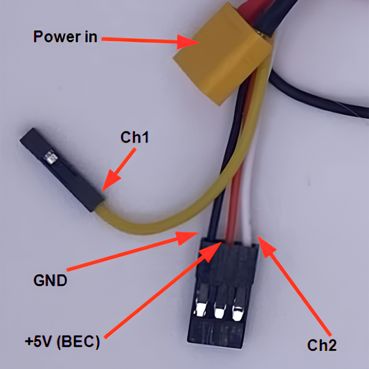 Budget Ant (1lb) Dual Drive Brushed ESC