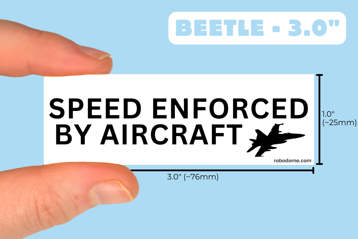 SPEED ENFORCED BY AIRCRAFT (x3)