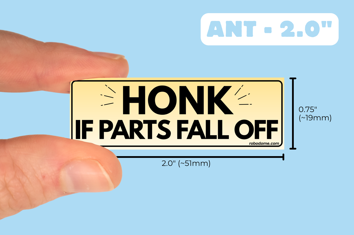HONK IF PARTS FALL OFF