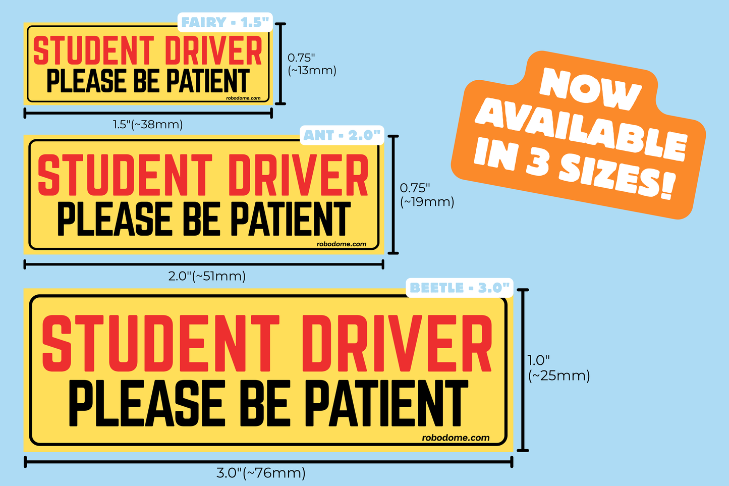 STUDENT DRIVER PLEASE BE PATIENT