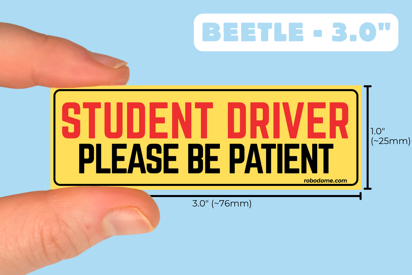 STUDENT DRIVER PLEASE BE PATIENT