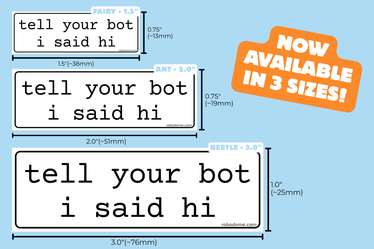 tell your bot i said hi