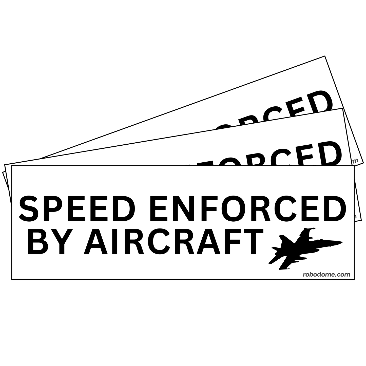 SPEED ENFORCED BY AIRCRAFT (x3)