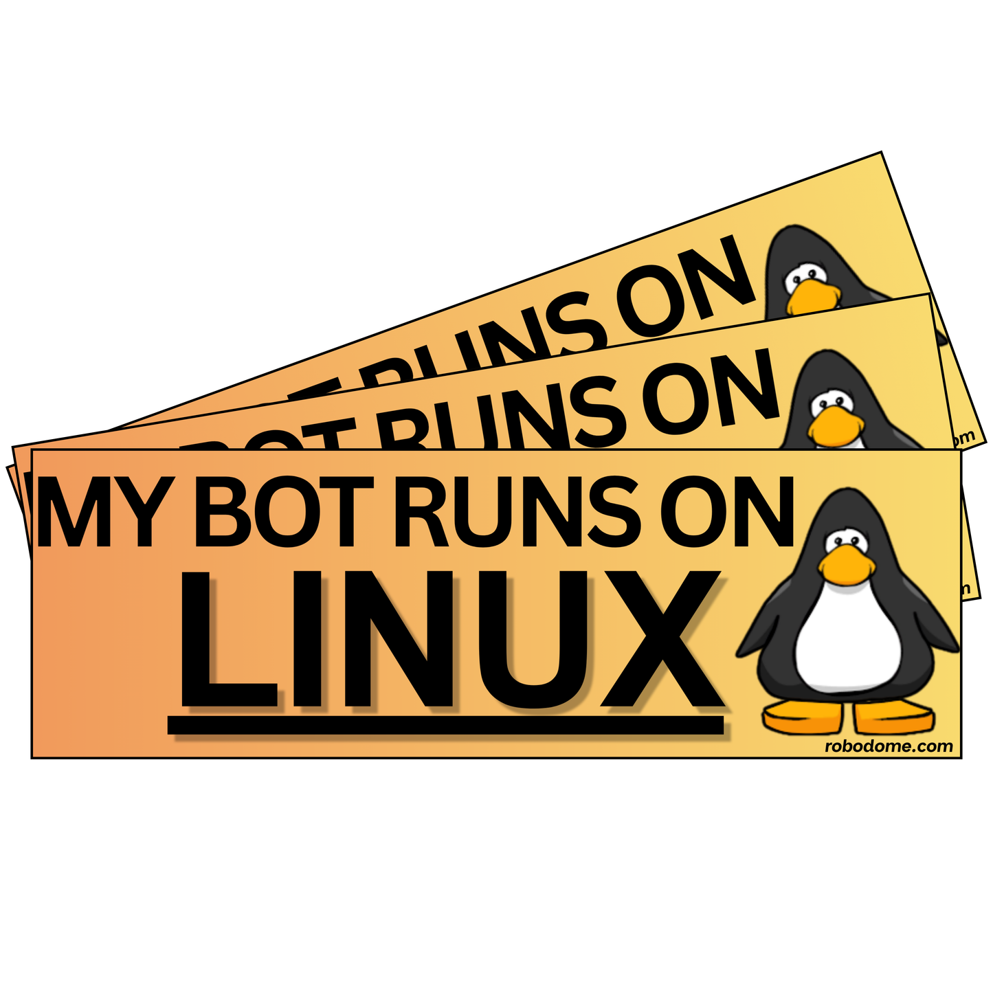 MY BOT RUNS ON LINUX (x3)
