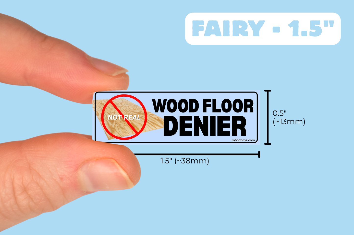 WOOD FLOOR DENIER (x3)