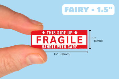 FRAGILE - HANDLE WITH CARE – Mini Bumper Sticker (x3)