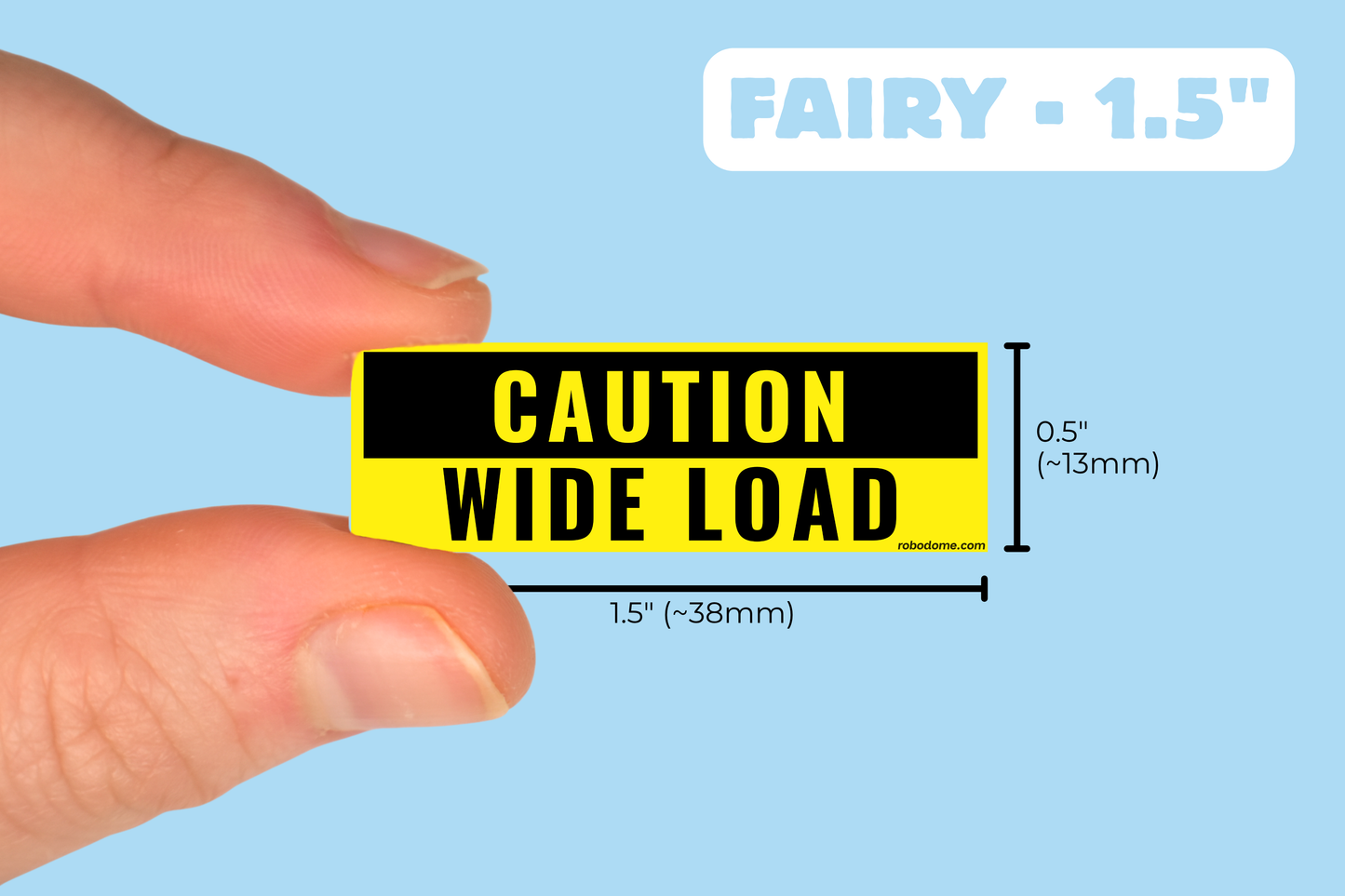 CAUTION WIDE LOAD (x3)