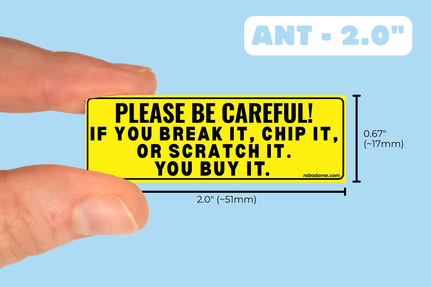 PLEASE BE CAREFUL! IF YOU BREAK IT, CHIP IT, OR SCRATCH IT. YOU BUY IT.  (x3)