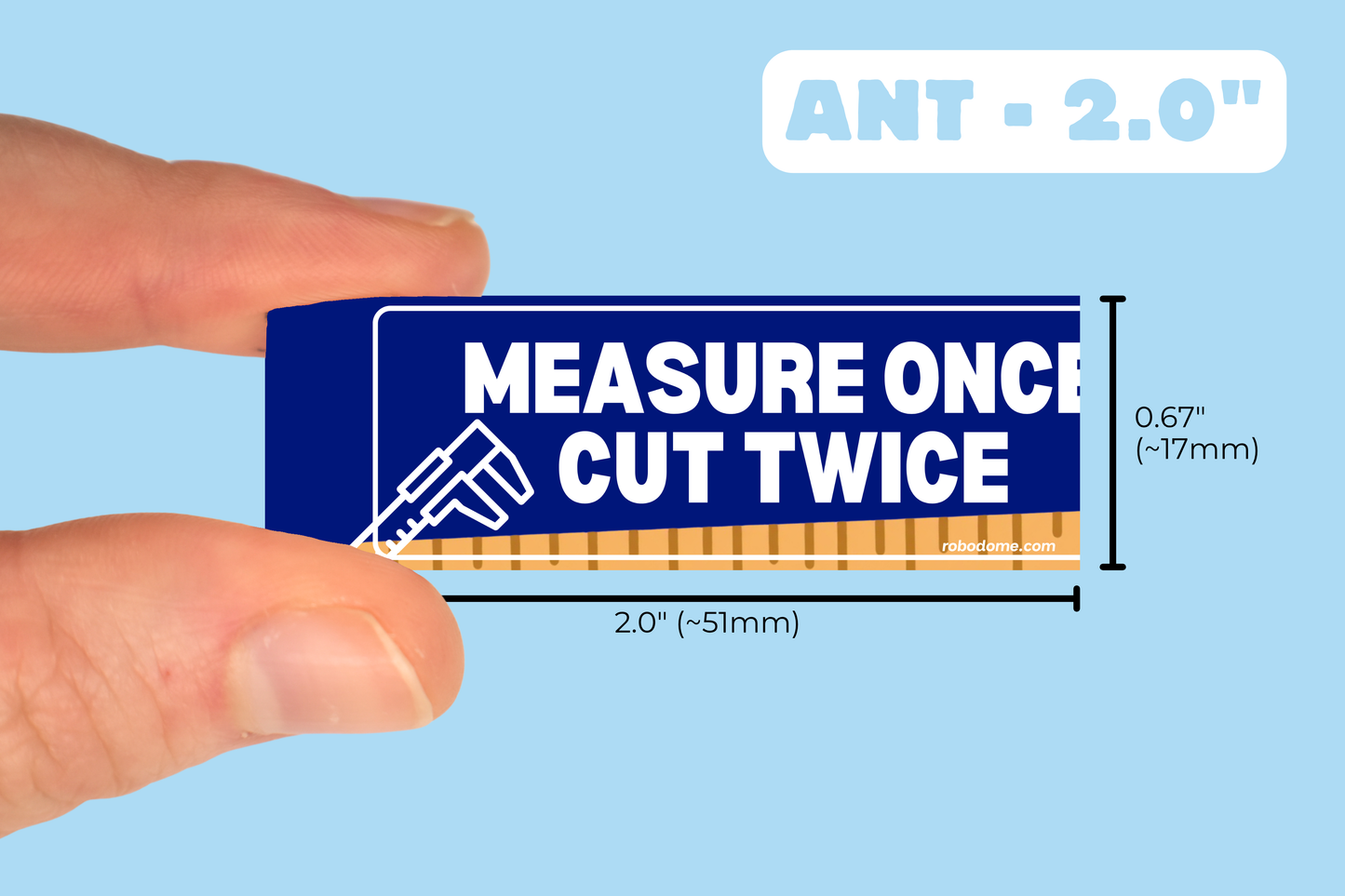 MEASURE ONCE CUT TWICE (x3)