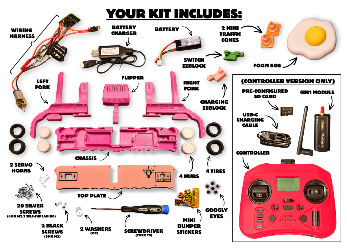 ZIPZOP - 150g COMBAT ROBOT KIT