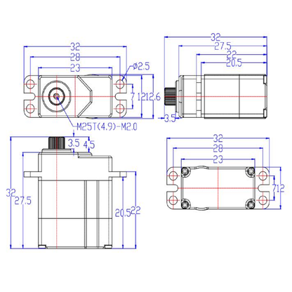 15kg Mini Metal Servo (23g)