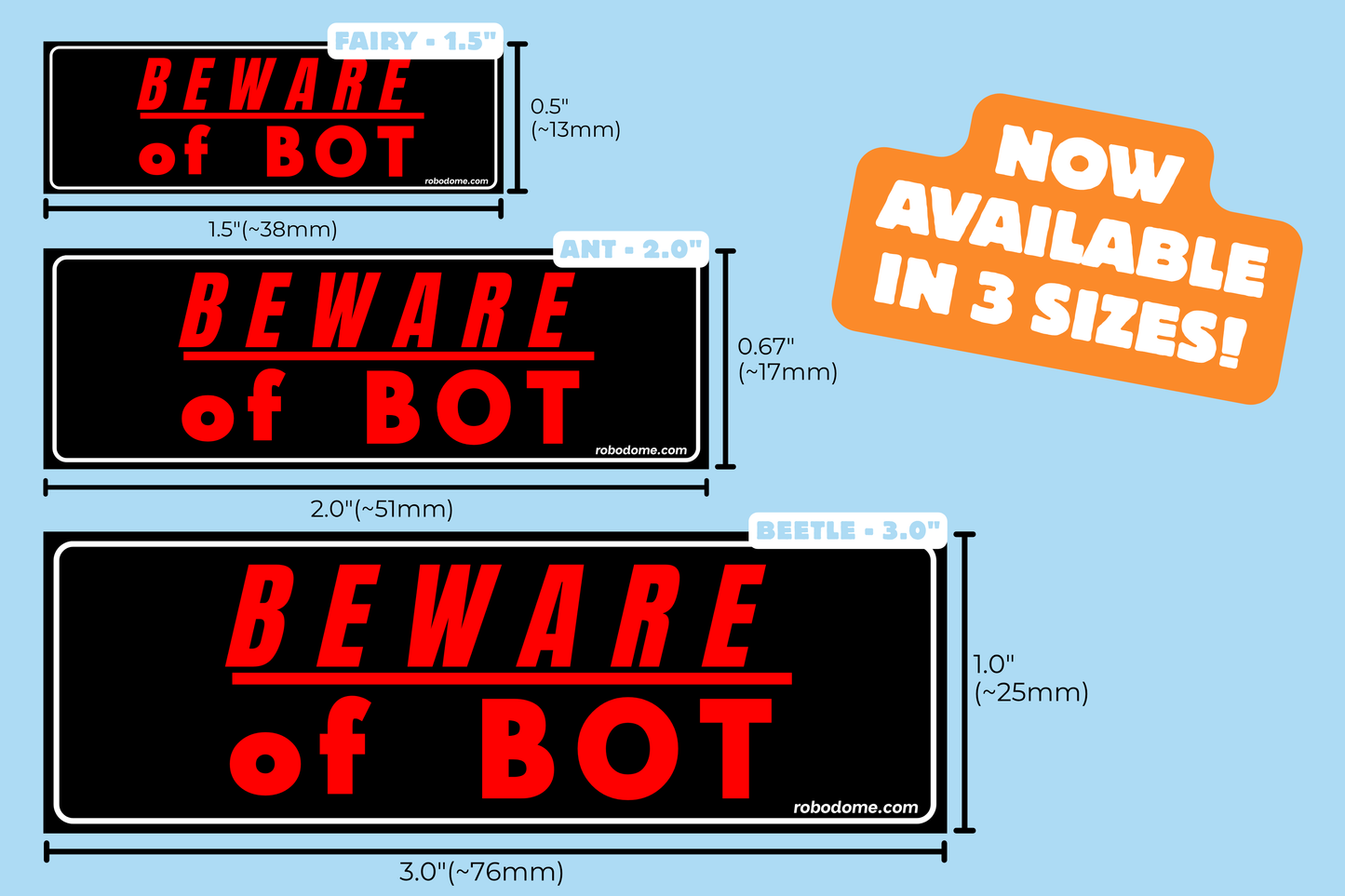 BEWARE OF BOT (x3)