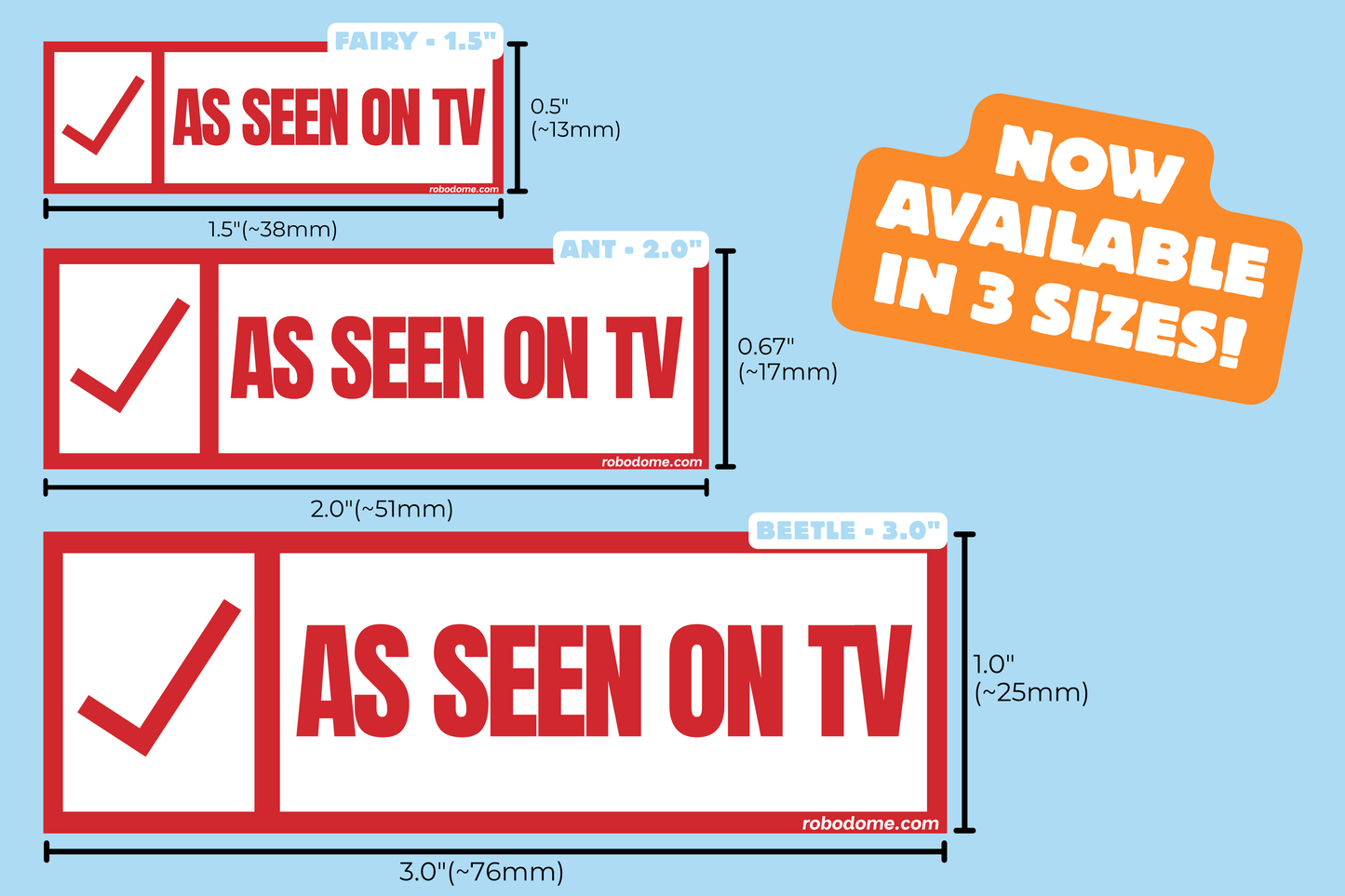 AS SEEN ON TV (x3)