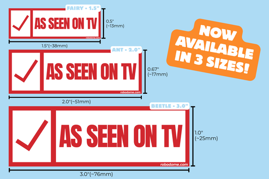 AS SEEN ON TV – Mini Bumper Sticker (x3)