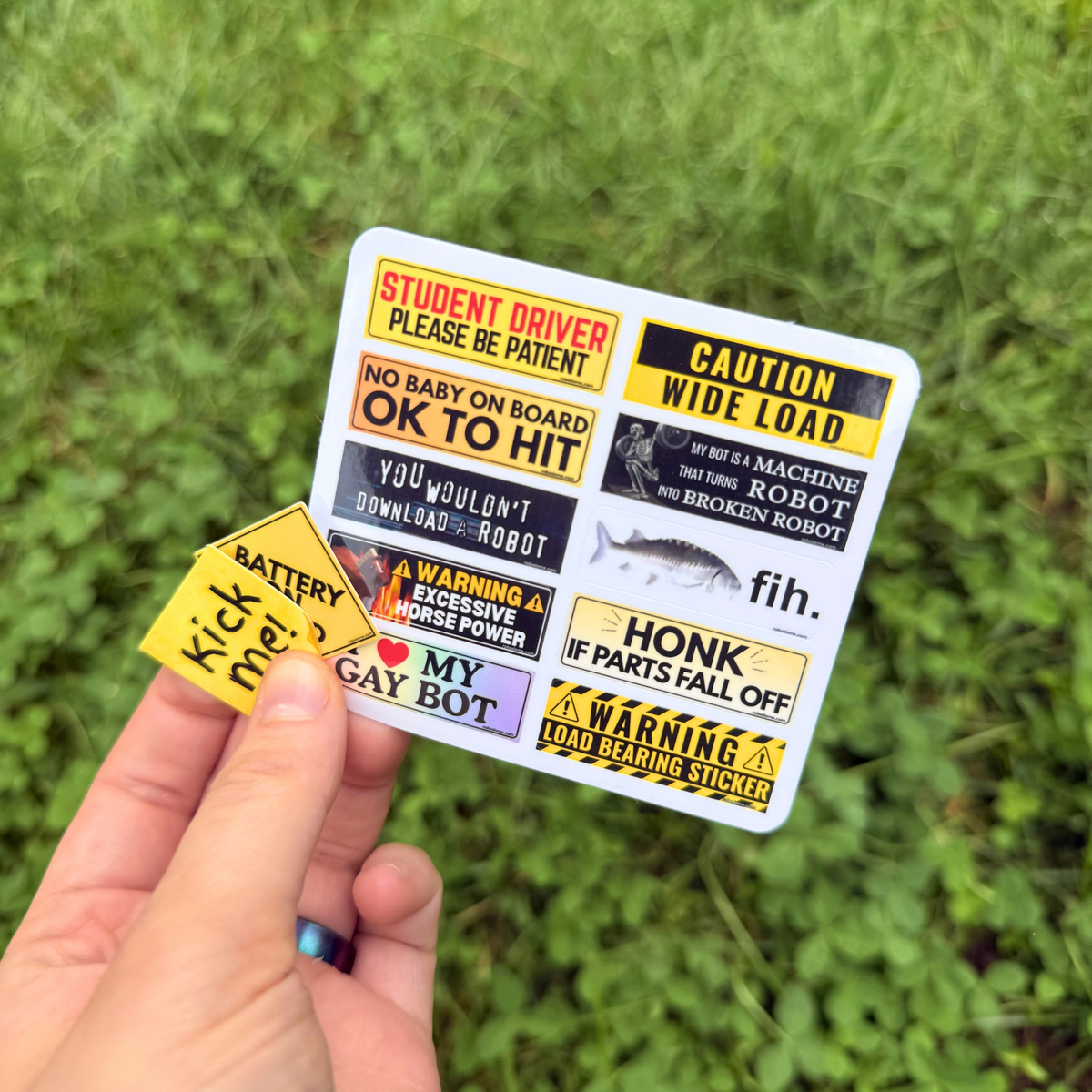 Mini Bumper Sticker Sheet (12 Stickers) - 2026 Favorites
