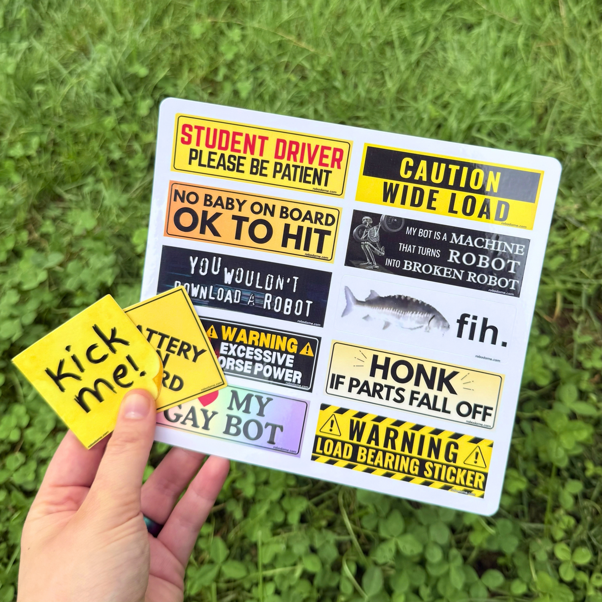 Mini Bumper Sticker Sheet (12 Stickers) - 2026 Favorites