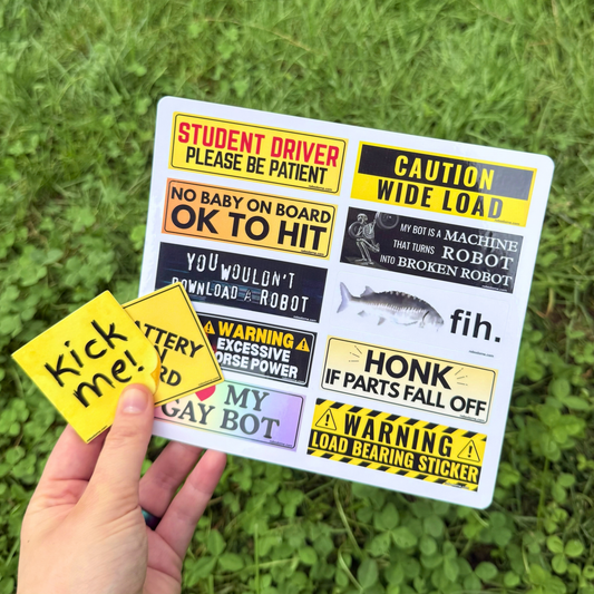 Mini Bumper Sticker Sheet (12 Stickers) - 2026 Favorites