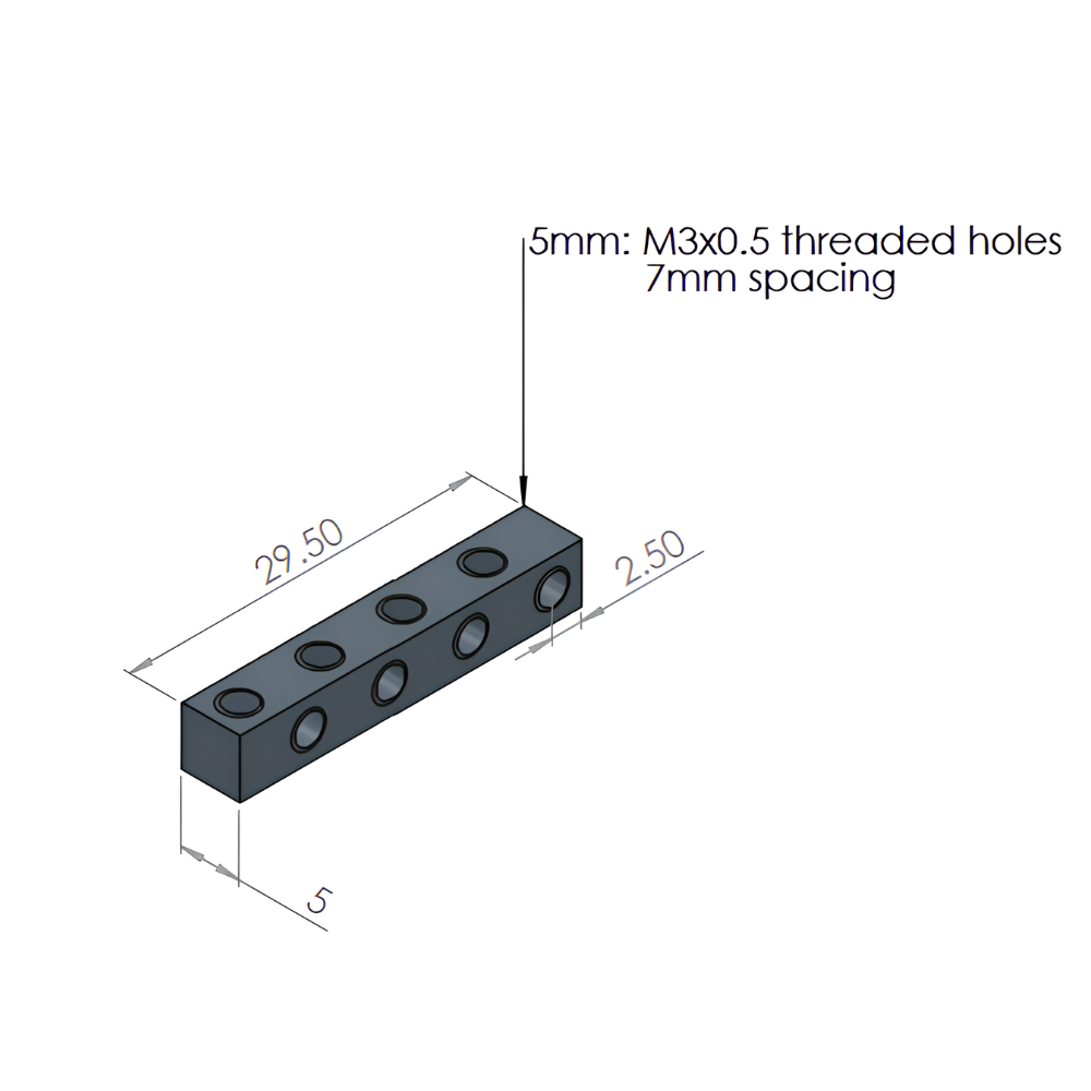 FingerTech Metric NutStrip - M3