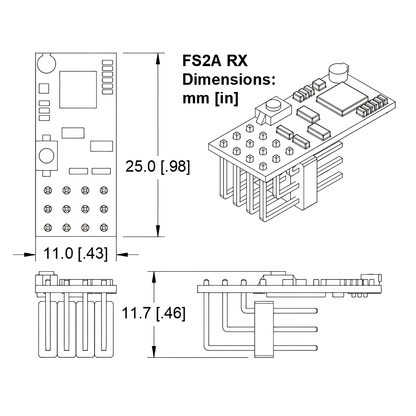 Flysky FS2A-4CH Receiver