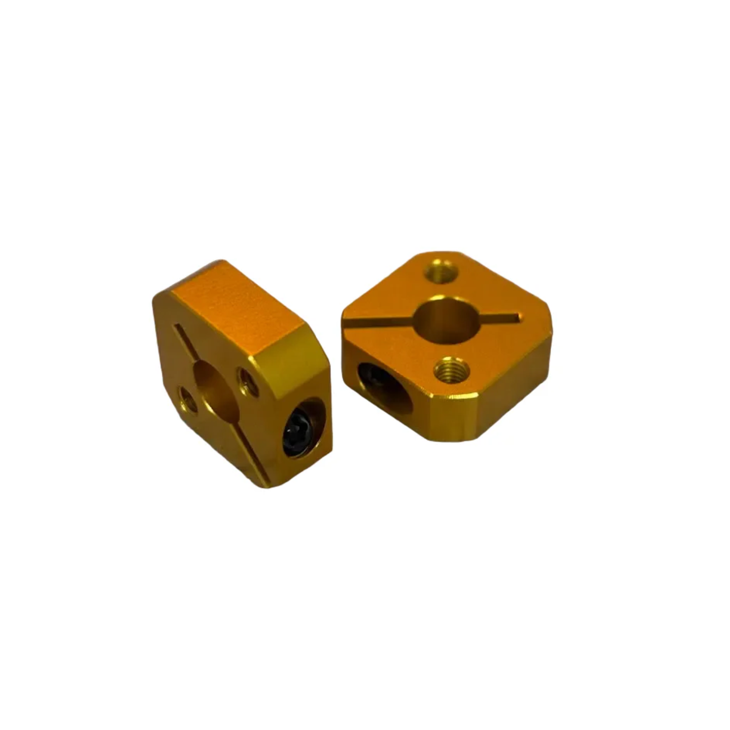 Gold Clamp Hub (4mm) for custom wheels (2 pack)