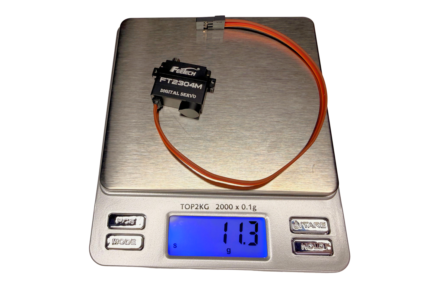 FT2304M - High Torque All-Metal Mini Wing Servo (4.8kg*cm, 11g, 8mm thick)
