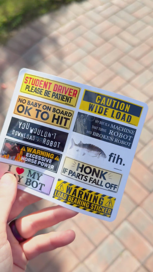 Mini Bumper Sticker Sheet (12 Stickers) - 2026 Favorites